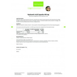 Hyaluronic Acid 400 мг 120 капсули | Sanct Bernhard