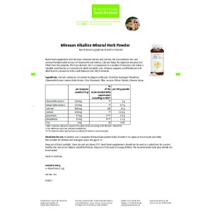Minesan Alkaline Mineral Herb на прах 200 гр | Sanct Benrhard