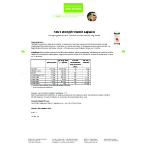 Nerve Strength Vitamin 180 капсули | Sanct Bernhard