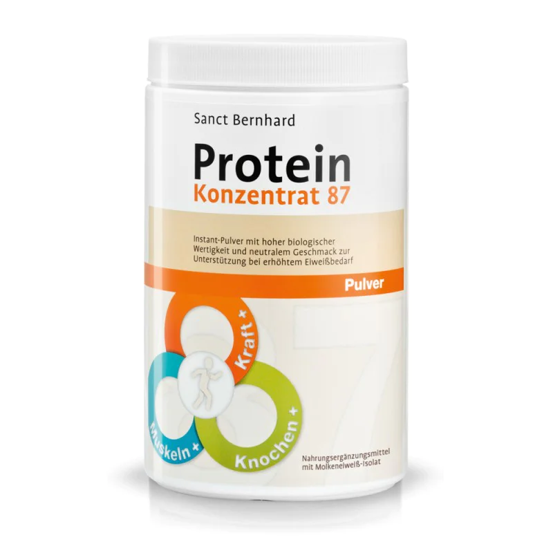 Protein Concentrate Powder 87 350 гр | Sanct Bernhard Protein Concentrate Powder 87 350 гр | Sanct BernhardПротеинов концентрат на прах с висока биологична стойност
Помага за увеличаване на предлагането на протеин в диетата по контролиран начин
Protein Concentrate Powder 87 350 гр | Sanct Bernhard Протеинов концентрат на прах с висока биологична стойност Помага за увеличаване на предлагането на протеин в диетата по контролиран начин Оптимален Protein Concentrate Powder 87 350 гр | Sanct Bernhar