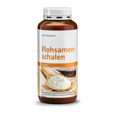 Psyllium Seed Husk Прах 400 гр | Sanct Bernhard Намалява апетита Естествен пребиотик Регулира честотата на изпражненията В удобна форма на прах Насърчава усещането за ситост Подобрява чревната перист Psyllium Seed Husk Прах 400 гр | Sanct Bernhard Намаляв
