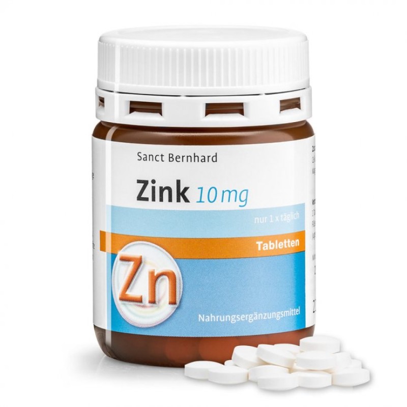 Zinc 10 мг 210 таблетки | Sanct Bernhard