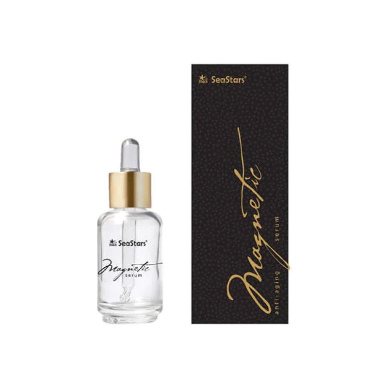 Magnetic Anti-Ageing Serum 30 мл | Sea Stars С пептиди на БАН Премахва бръчките, успокоява и омекотява За по-младежки вид на кожата Magnetic Анти-Ейдж Лифтинг Серум за Лице е на топ цена от Sea Stars Magnetic Anti-Ageing Serum 30 мл | Sea Stars С пептиди 