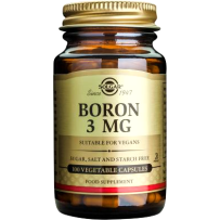 Boron 3мг 100 капсули | Solgar За по-здрави кости и стави Подобрява дейността на мускулите Спомага за усвояването на магнезия и калция Помага при остеопороза Подходящ за вегетарианци Boron на капсули Boron 3мг 100 капсули | Solgar За по-здрави кости и ста