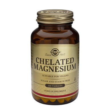 Хелатиран Магнезий (Chelated Magnesium) 100 мг 100 таблетки | Solgar Хелатиран Магнезий (Chelated Magnesium) 100мг 100 таблетки | Solgarнамалява чувството на отпадналост и умора
участва в процеса на делене на клеткитеКакво представлява Хела Хелатиран Магнезий (Chelated Magnesium) 100мг 100 таблетки | Solgar намалява чувството на отпадналост и умора участва в процеса на делене на клетките Какво представлява Хелатираният Магнезий? Магнезият Хелатиран Магнезий (Chelated Magnesium) 100мг 100 таб