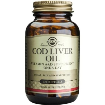 Cod Liver Oil 100 дражета | Solgar Страхотен източник на витамини A и D Богато съдържание на Омега-3 мастни киселини Подсилва имунитета Подпомага зрението Cod Liver Oil 100 дражета на добра&nb Cod Liver Oil 100 дражета | Solgar Страхотен източник на в