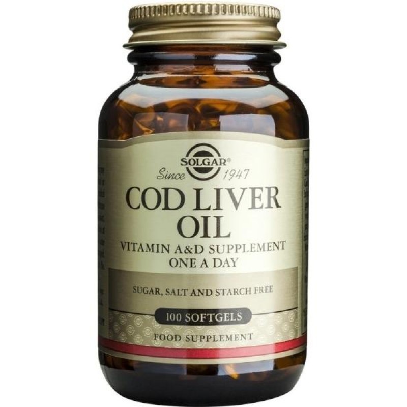 Cod Liver Oil 100 дражета | Solgar