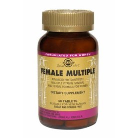 Female Multiple Мултивитамини и минерали за жени от Solgar - всички необходими минерали и витамини само в една таблетка! Съдържа специално подбрани витамини и минерали, които да удовлетворяват специфичните нужди на же Female Multiple Мултивитамини и минер