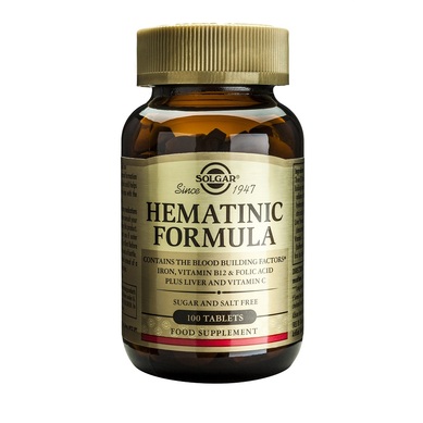 Hematinic Formula 100 таблетки | Solgar Подобрява кръвната структура Повишава абсорбацията на желязо и възпроизводството на червените кръвни телца Подпомага функцията на кръвоносната система  Активнит Hematinic Formula 100 таблетки | Solgar Подобрява кръв