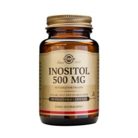 Инозитол (Inositol) 500мг 50 капсули | Solgar Поддържа мозъка Подобрява функцията на нервната система Подходящ за вегетарианци Без глутен и пшеница Какво представлява Инозитол (Inositol)? Солгар п Инозитол (Inositol) 500мг 50 капсули | Solgar Поддържа моз
