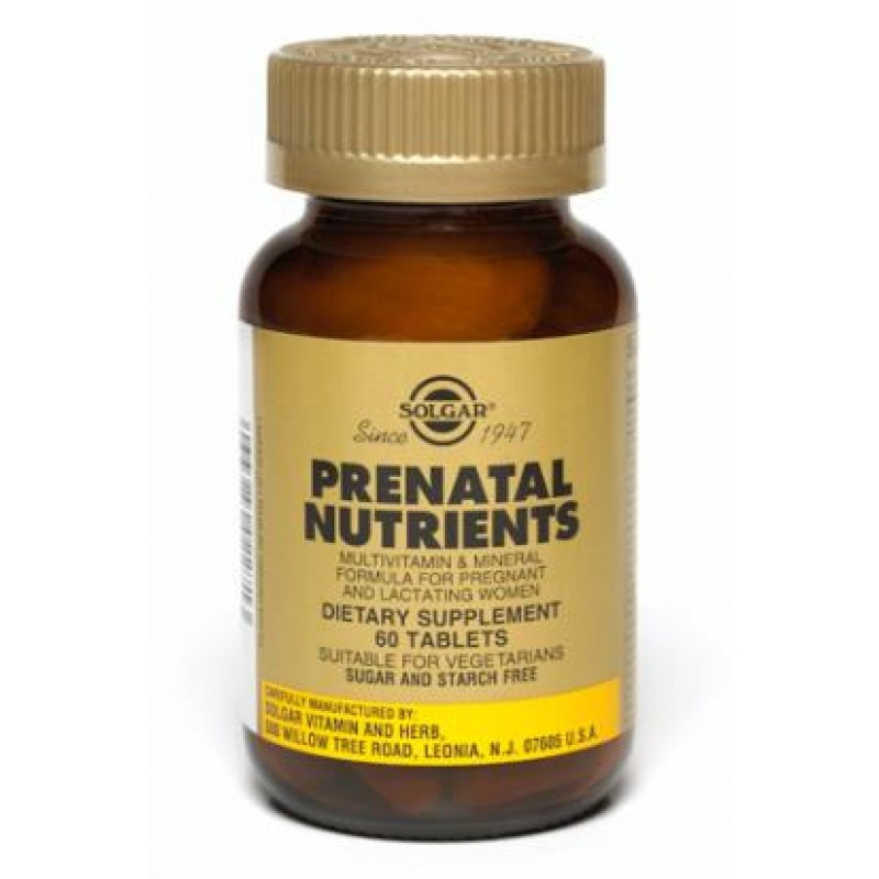 Мултивитамини Prenatal Nutrients 60 таблетки | Solgar