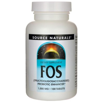 FOS (Fructooligosaccharides) 1,000 mg 100 Tablets | Source Naturals Висококачествен и безопасен за употреба пребиотик Стимулира растежа на нормална микрофлора в червата Възпрепятства възникването на бактериал FOS (Fructooligosaccharides) 1,000 mg 100 Tabl