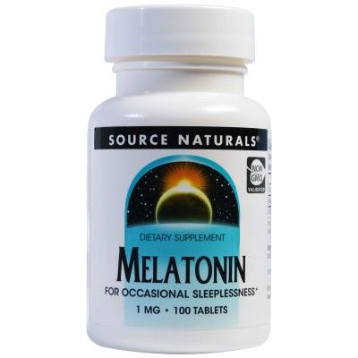 Melatonin 1 мг 100 таблетки I Source Naturals Помага за здрав и продължителен сън Действа като антиоксидант Забавя стареенето Не предизвиква чувство на умора Melatonin 1 мг от Source Naturals  Melatonin 1 мг 100 таблетки I Source Naturals Помага за здрав 