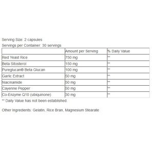 Healthy Cholesterol- Improved Formula 60 капсули I Supplement Spot Healthy Cholesterol - Improved Formula 60 капсули I Supplement SpotНамалява съществено количеството на холестерола
Подпомага чернодробните функции
Помага при нарушения на мастни Healthy Cholesterol - Improved Formula 60 капсули I Supplement Spot Намалява съществено количеството на холестерола Подпомага чернодробните функции Помага при нарушения на мастния метаболизъм Подобрява хра Healthy Cholesterol - Improved Formula 60 капсули
