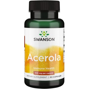Acerola 500 мг 60 капсули | Swanson Acerola 500 мг 60 капсули | Swanson