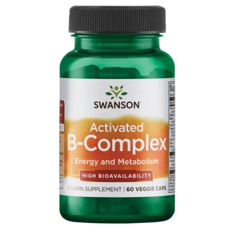 Activated B-Complex High Bioavailability 60 веге капсули | Swanson