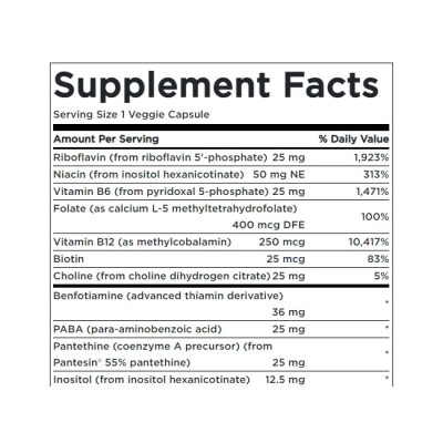 Activated B-Complex High Bioavailability 60 веге капсули | Swanson