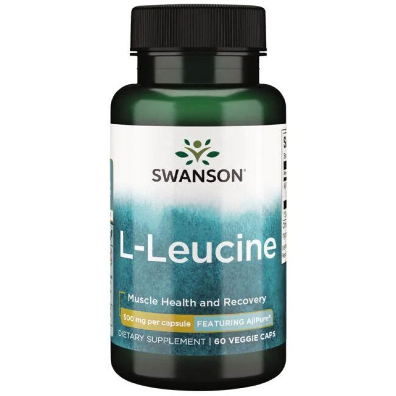 AjiPure L-Leucine Фармацевтичен клас 500 мг 60 веге капсули | Swanson