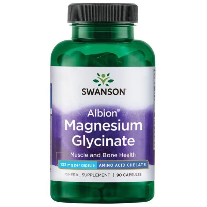 Albion Chelated Magnesium Glycinate 133 мг 90 капсули | Swanson