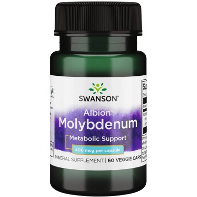 Albion Chelated Molybdenum 400 мкг 60 веге капсули | Swanson Хелатиран, за да улесни абсорбцията от тялото Играе решаваща роля в ензимния метаболизъм Бори се с възпалителни и автоимунни заболявания Мощен а Albion Chelated Molybdenum 400 мкг 60 веге капсул