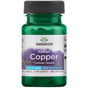 Albion Copper 2 мг 60 капсули | Swanson Albion Copper 2 мг 60 капсули | Swanson