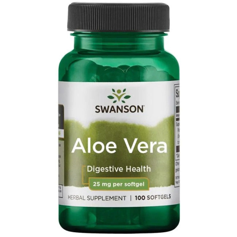 Aloe Vera 25 мг 100 гел-капсули | Swanson