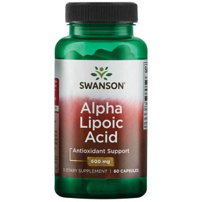 Alpha Lipoic Acid 600 мг 60 капсули | Swanson Alpha Lipoic Acid 600 мг 60 капсули | Swanson