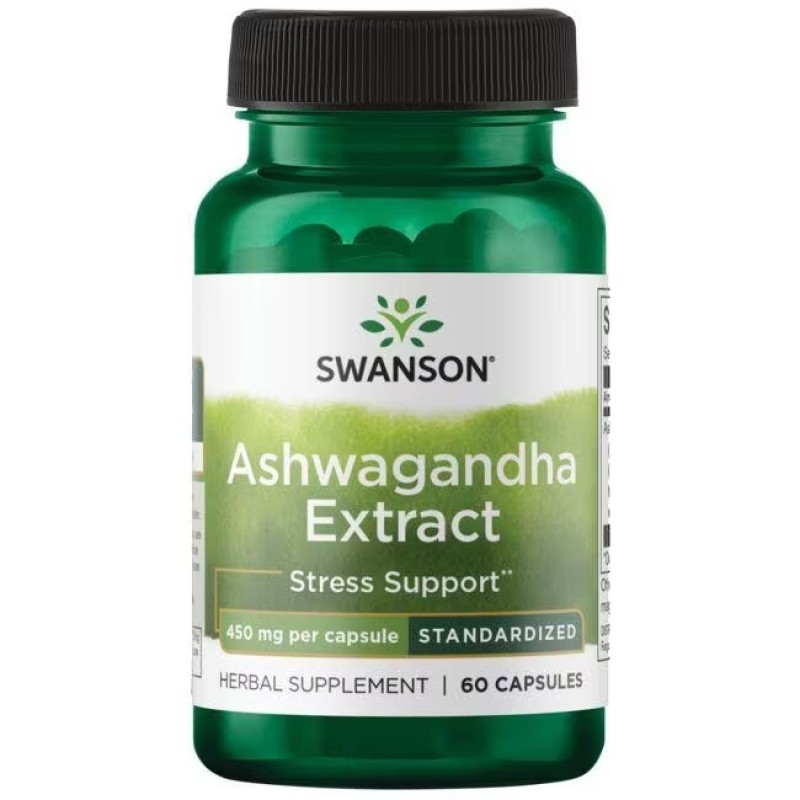 Ashwagandha Extract - Standardized 450 мг 60 капсули | Swanson