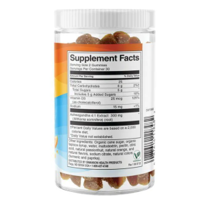 Ashwagandha & Vitamin D 60 дъвчащи таблетки | Swanson