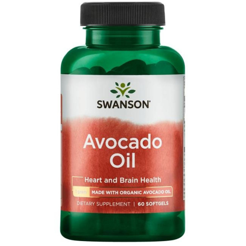 Avocado oil 1000 мг 60 гел-капсули | Swanson