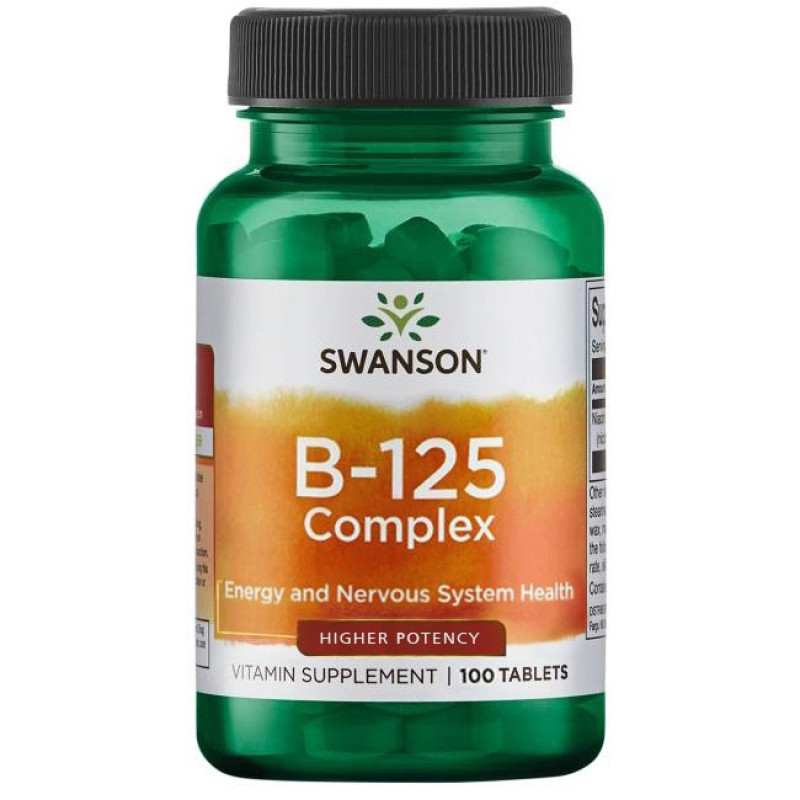 Vitamin B-125 Complex 100 таблетки | Swanson