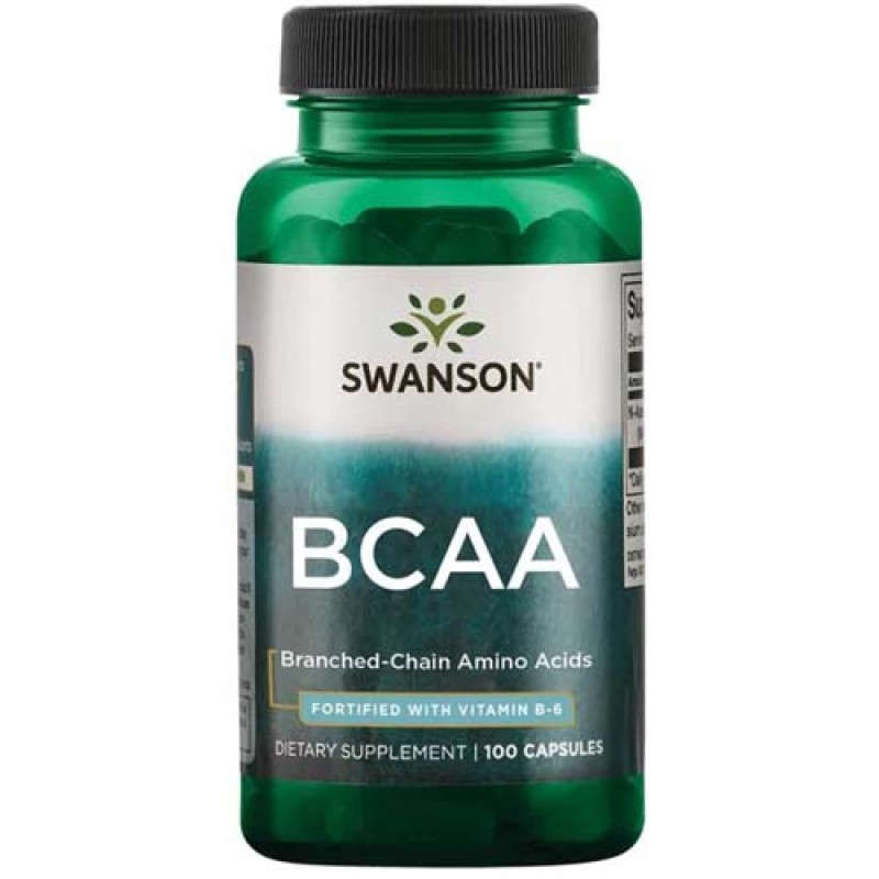 BCAA Branched-Chain Amino Acids 100 капсули | Swanson
