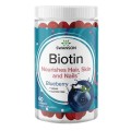 [Biotin 60 дъвчащи таблетки с вкус на боровинки | Swanson За здрава и блестяща коса Грижи се за здравето на кожата Действа успешно срещу чупливите нокти Биотин на вкусни таблетки е на топ цена от Swanson