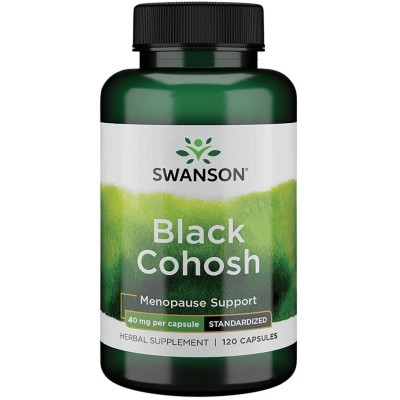 Black Cohosh 40 мг 120 капсули | Swanson Облекчава предменструалните симптоми Помага при безсъние, освобождава от стреса Благоприятства възстановяването след раждане Облекчава горещите вълни и нощните Black Cohosh 40 мг 120 капсули | Swanson Облекчава пре