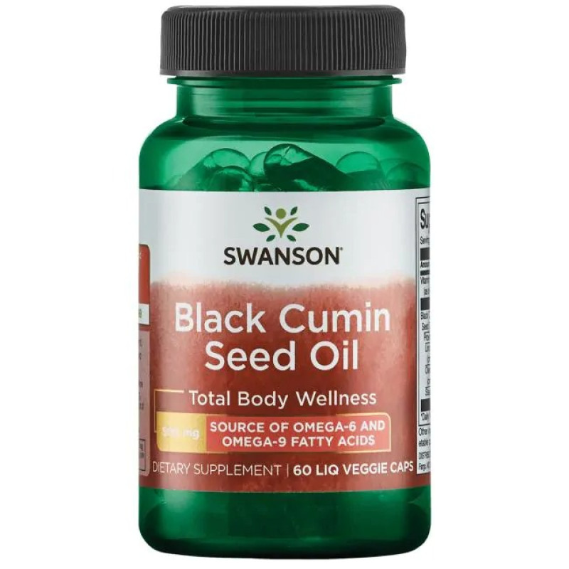 Black Cumin Seed Oil 500 мг 60 течни веге капсули | Swanson