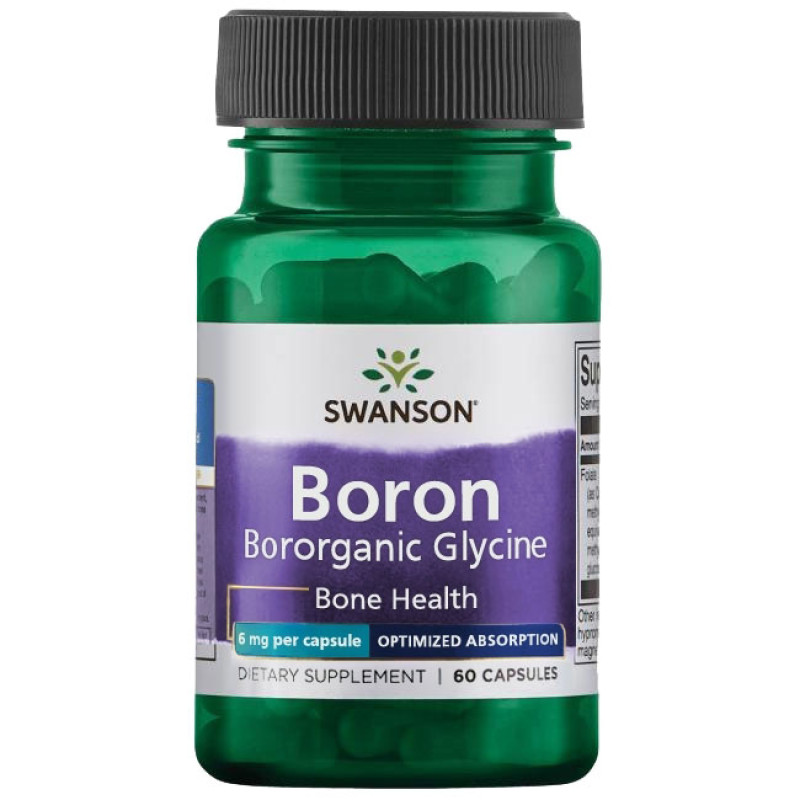 Boron from Albion Bororganic Glycine 6 мг 60 капсули | Swanson