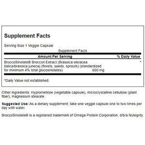 Broccoli Extract with Glucosinolates 120 веге капсули | Swanson