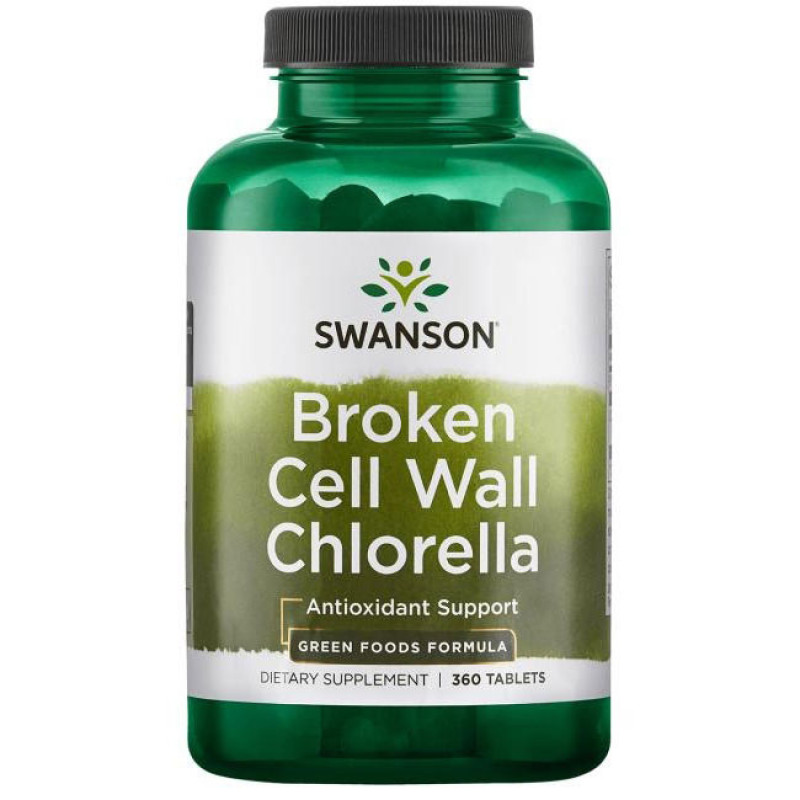 Broken Cell Wall Chlorella 500 мг 360 таблетки | Swanson
