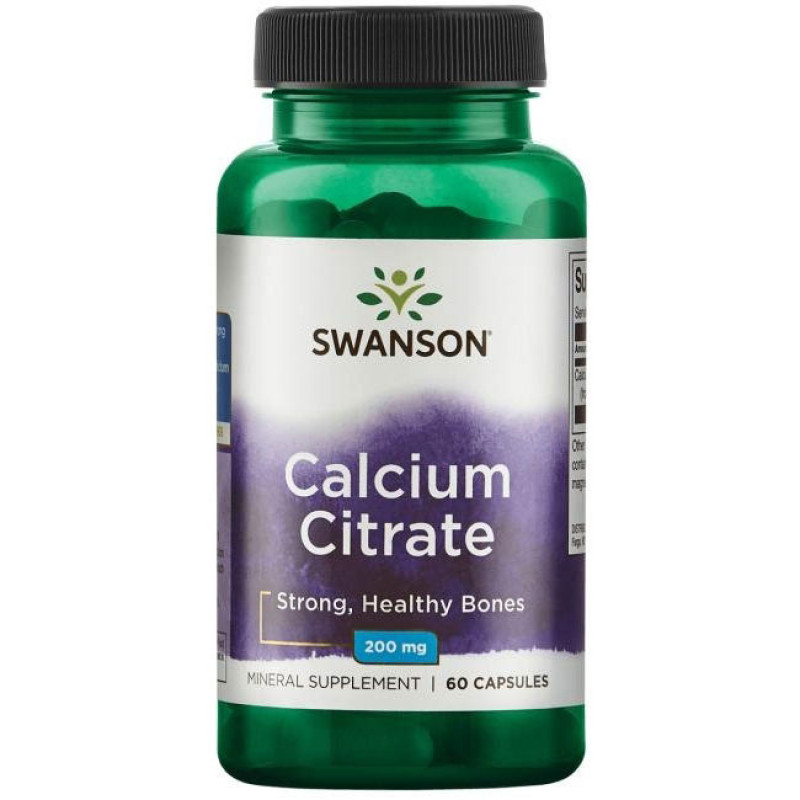Calcium Citrate 200 мг 60 капсули | Swanson