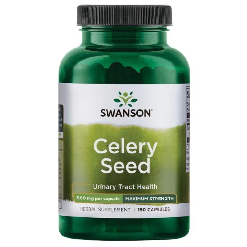Celery Seed Maximum Strength 500 мг 180 капсули | Swanson