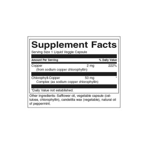 Chlorophyll 90 течни веге капсули | Swanson
