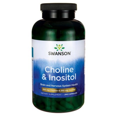 Choline & Inositol 250 капсули | Swanson Помага за правилната работа на мозъка и нервната система Подобрява общото благосъстояние Оптимален въглехидратен и липиден метаболизъм Поддържа правилни познава Choline & Inositol 250 капсули | Swanson Пома