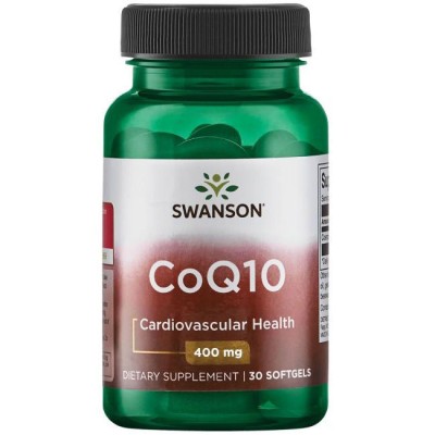 Co Q-10 400 мг 30 гел-капсули | Swanson Против преждевременно стареене Антиоксидантна защита Спомага имунната система Помага за нормален метаболизъм Помага за здрави коса, кожа и нокти Co Q-10 400 мг 30 гел-капсули | Swanson Против преждевременно стареене