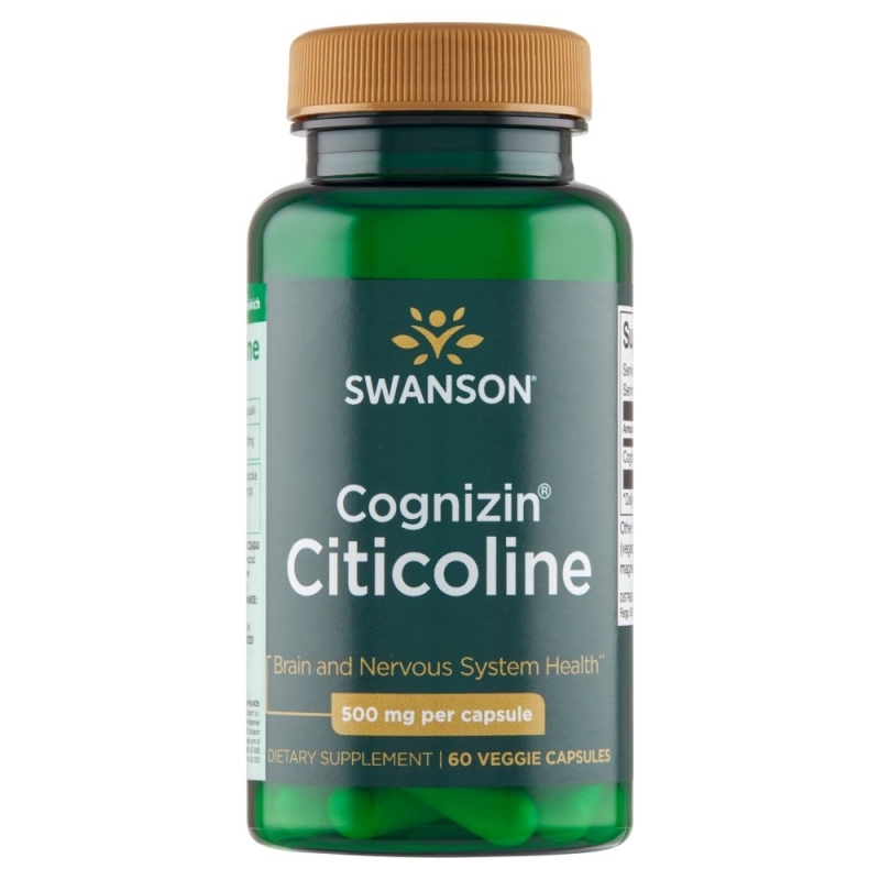 Cognizin Citicoline 500 мг 60 веге капсули | Swanson