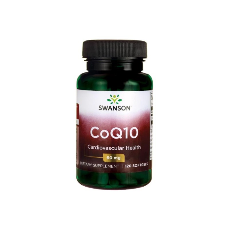 CoQ10 60 мг 120 гел-капсули | Swanson Повишава клетъчната енергия и физическата способност Поддържа здравето на сърдечно-съдовата система Повишава антиоксидантната активност Помага за поддържане на здравос CoQ10 60 мг 120 гел-капсули | Swanson Повишава кл