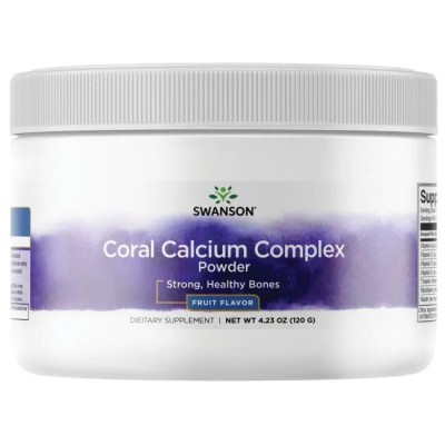 Coral Calcium Complex with Vitamins 120 гр Прах | Swanson Фино смляно съдържание за пълноценно усвояване Зареден с над 72 микроелемента Правилната пропорция на калций и магнезий 2:1 Поддържа нормални ниват Coral Calcium Complex with Vitamins 120 гр Прах |