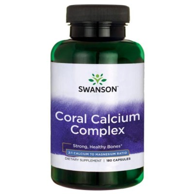 Coral Calcium Complex 180 капсули | Swanson Coral Calcium Complex 180 капсули | Swanson