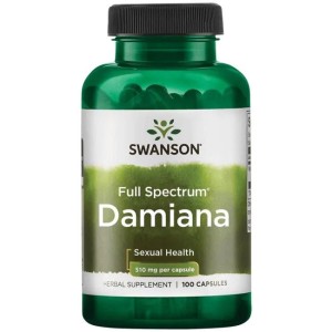 Damiana листа 500 мг 100 капсули | Swanson Damiana листа 500 мг 100 капсули | Swanson