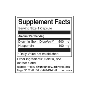 Diosmin & Hesperidin с DiosVein 60 капсули | Swanson