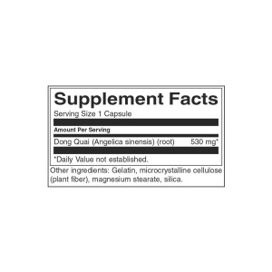 Dong Quai Root 530 мг 100 капсули | Swanson